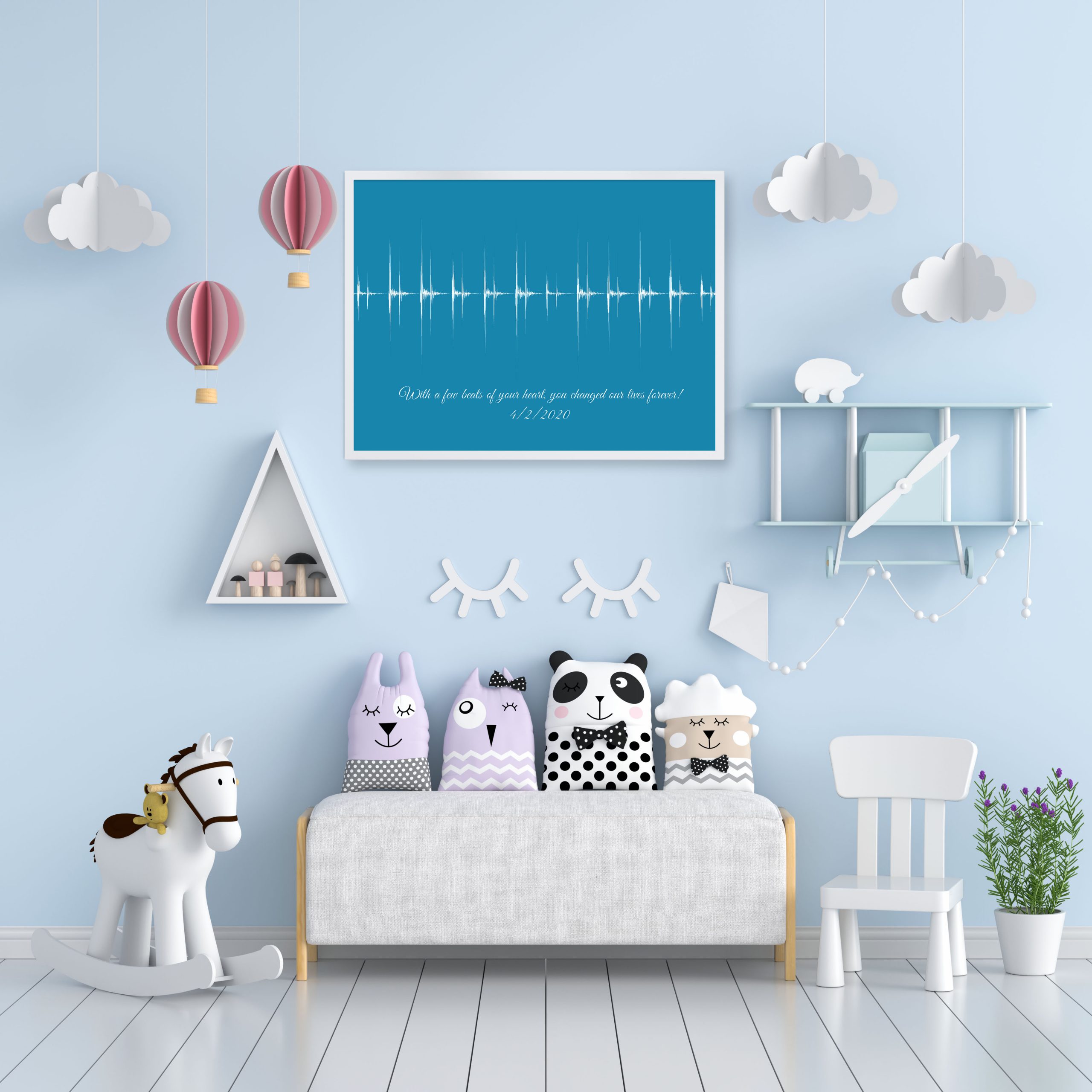 sound wave art nursery decor