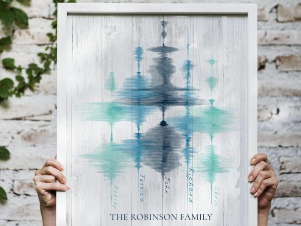 Family Sign Created from Family Members’ Voice Soundwaves