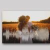 2nd Anniversary (Cotton Anniversary) Gift - Soundwave Art with Photo on Cotton Canvas - Image 2
