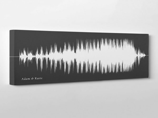 Song Sound Wave Art on Cotton Canvas