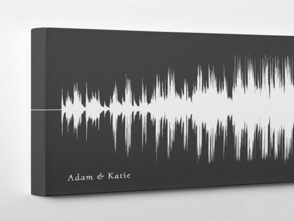 Song Sound Wave Art on Cotton Canvas