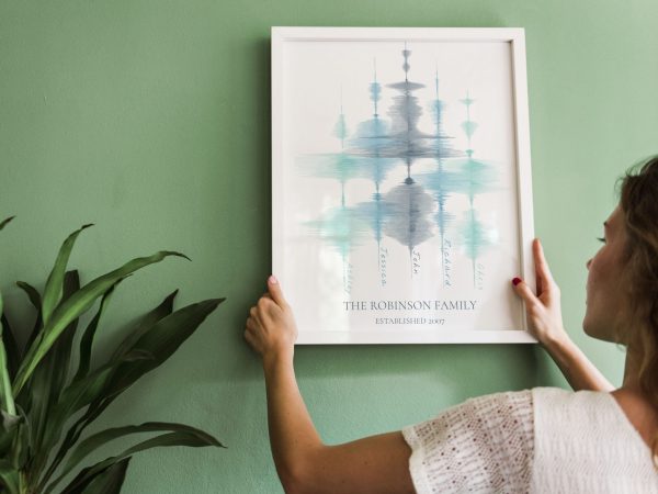 Family Sign Created from Family Members’ Voice Soundwaves