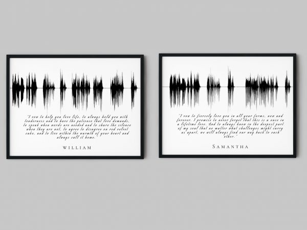 His & Her Wedding Vows Soundwave with Lyrics