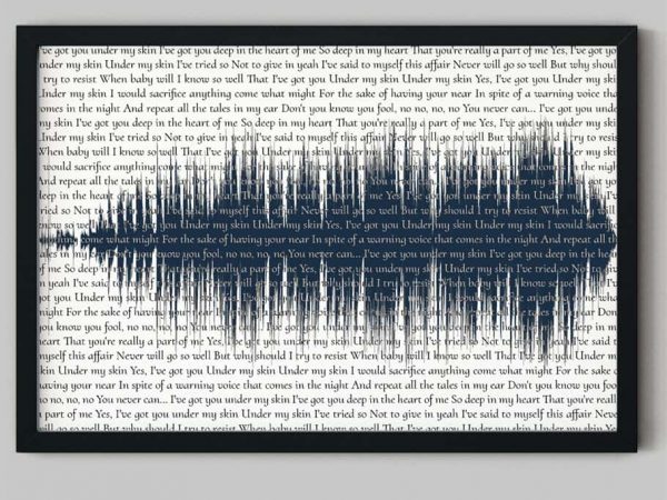 Song Lyrics Art with Soundwave