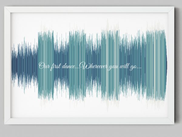 music lover friend gift song sound wave picture