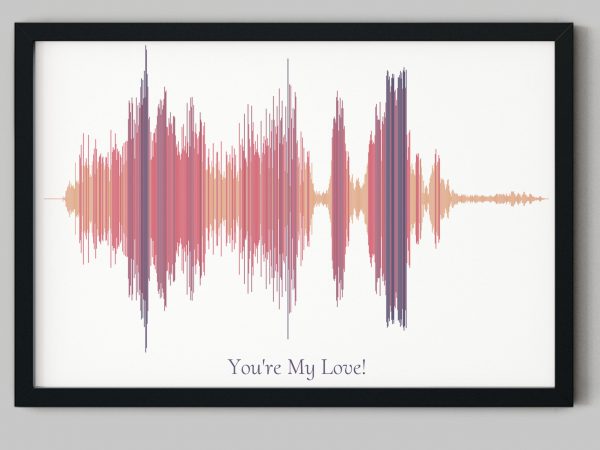 husband sound wave art gift