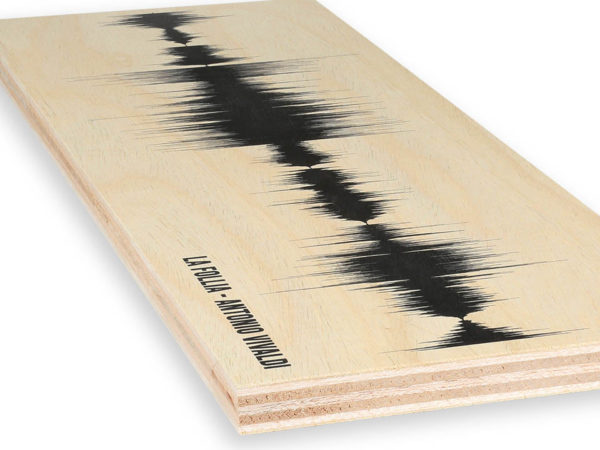 5 Year Anniversary Gift, Wood Anniversary, Sound Wave Art on Wood