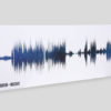 2 year anniversary gift for her, sound wave art, cotton anniversary gift
