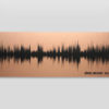 7th anniversary copper gift, sound wave art on copper