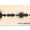 soundwave art on wood for 5th anniversary gift